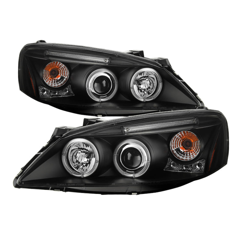 Spyder 5011596 fits Pontiac 05-08 G6 2/4DR Projector Headlights LED Halo LED Bl