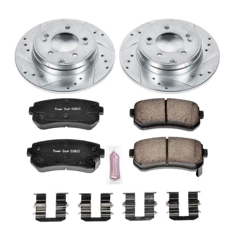 PowerStop K6936 2015 fits Hyundai Sonata Rear Z23 Evolution Sport Brake Kit