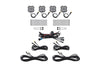 Diode Dyamics Rock Light - Red/White - M8 4-Pack