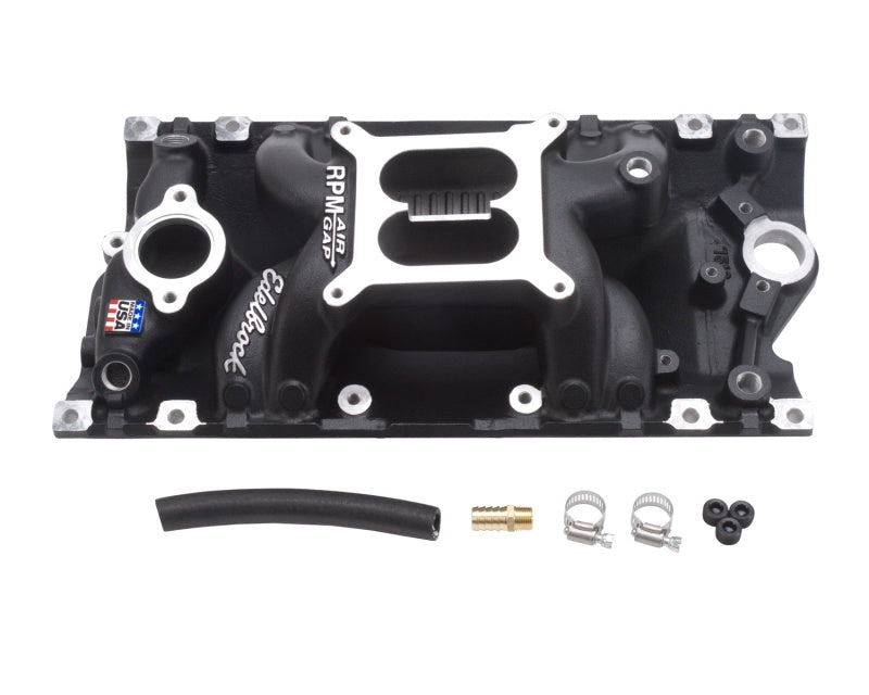 Edelbrock 75163 Performer RPM Air Gap Vortec Black