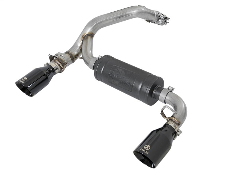 AFE 49-33104-B  3in 304 SS Axle-Back Exhaust System w/ Black Tip 16-18 fits For