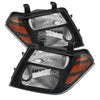 5072887 Xtune fits Nissan 08-11 Pathfinder Amber Crystal Headlights Black HD-J