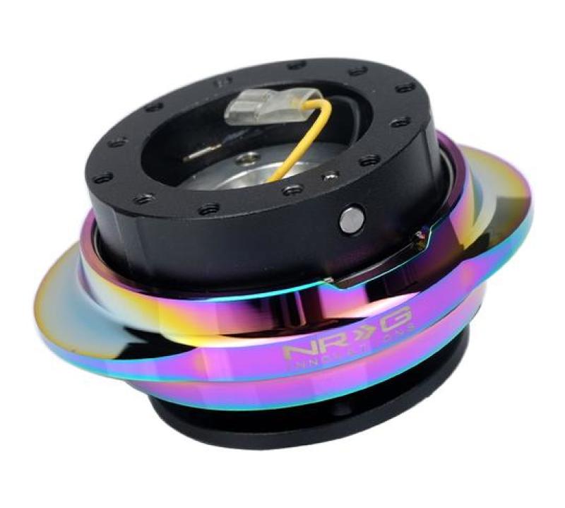 NRG SRK-220BK/MC Quick Release Kit - Black Body/ Multicolor Oval Ring
