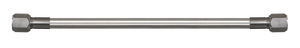 Goodridge VTOL-010C-CL 10in Universal Oil Line Assembly w/Clear Fittings