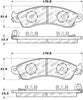 Stoptech 305.0412 Street Select Brake Pads - Rear
