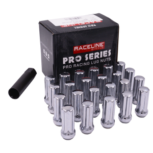 Raceline L73804LA-23NV-JEEP fits Jeep 1/2in XL Spline Chrome Lug Nuts (Set of 23