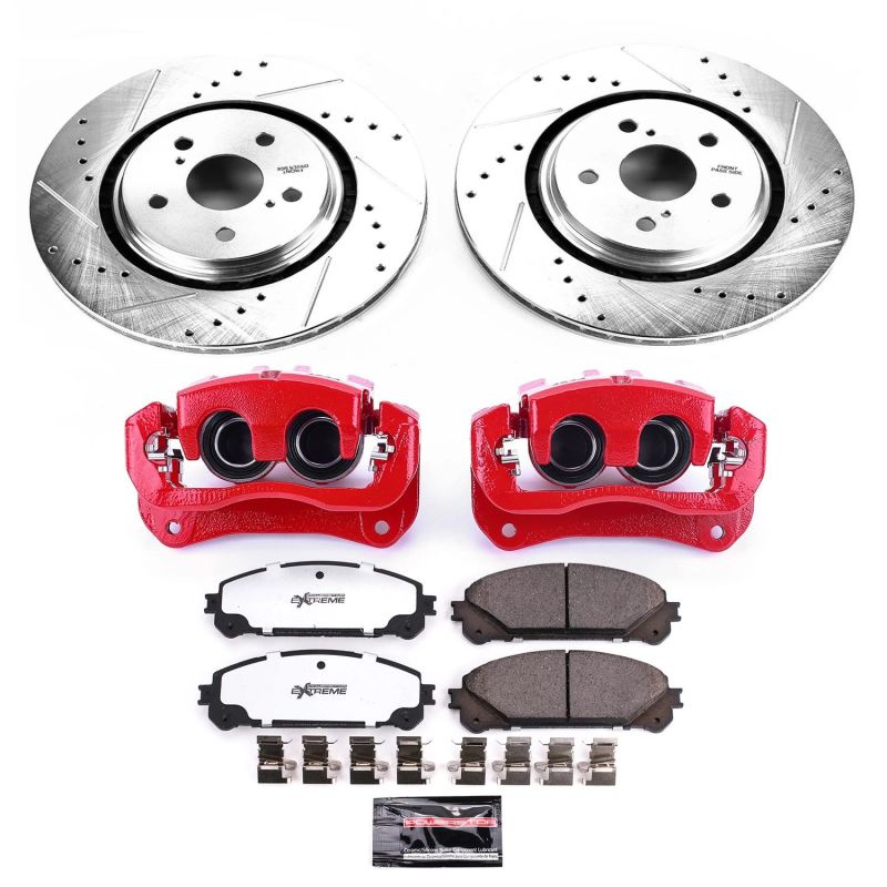 Power Stop KC7688-36 18-21 fits Lexus RX450hL Front Z36 Truck & Tow Kit w/Cals