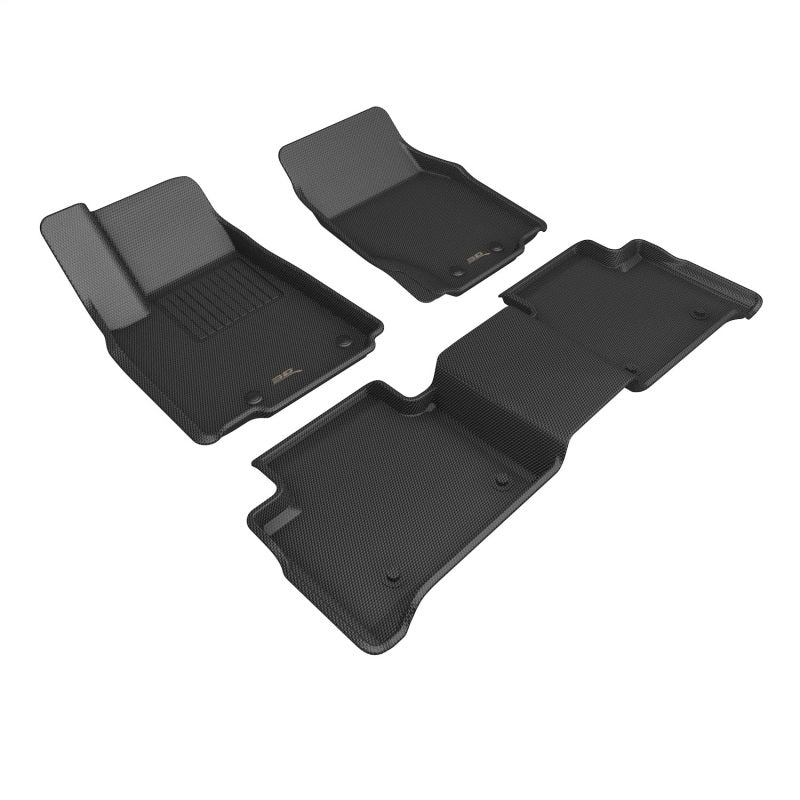 3D MAXpider 22-25 Jeep Grand Cherokee 4XE (WL) Kagu 1st 2nd Row - Set (Black)