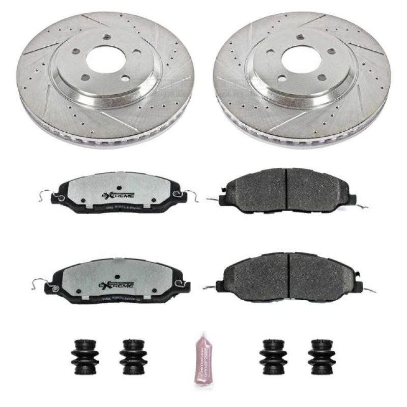 PowerStop K5407-26 11-14 fits Ford Mustang Front Z26 Street Warrior Brake Kit