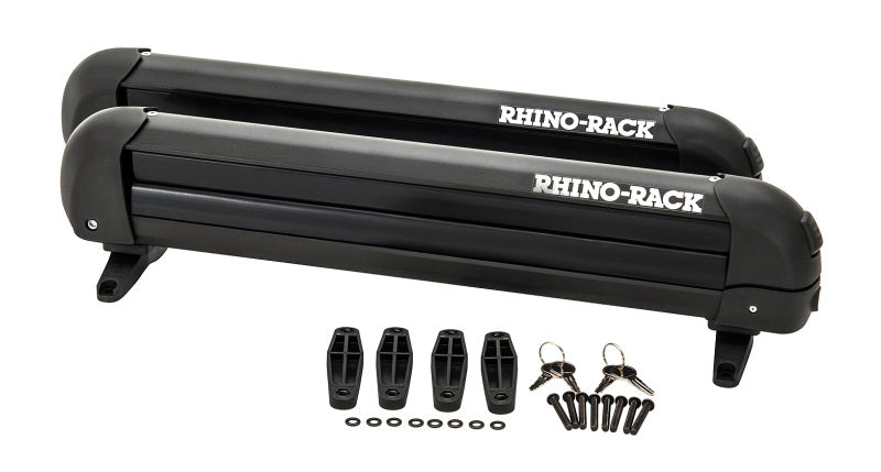 Rhino-Rack 574 Universal Ski/Snowboard Carrier - Fits 4 Pairs of Skis or 2 Snowboards - Black