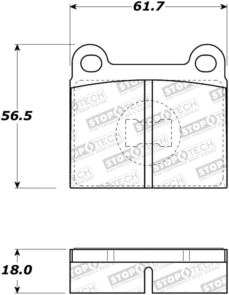 Stoptech 308.0096 Street Brake Pads