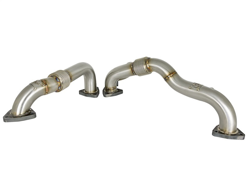 AFE 48-33016 d Steel Header Up-Pipe 08-10 fits Ford Diesel Trucks V8-6.4L (td)