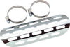 Bikers Choice 150861 Chrome Perforated Heat Shield Fits 1 3/4 & 2 Inch Pipe Cus
