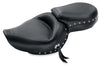 Mustang 76142 Harley Sportster Wide Touring 1PC Seat w/Studs- Black