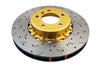 DBA 09-15 BMW 335d Front 5000 Series Drilled & Slotted Rotor w/Gold Hat