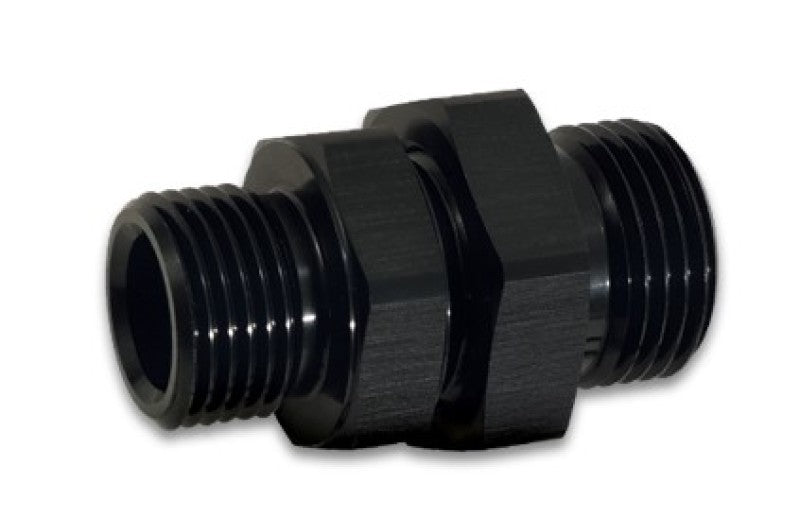 Vibrant 16981 -8AN to -6AN ORB Male to Male Union Adapter - Anodized Black