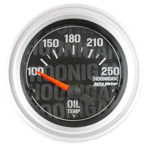 AutoMeter 4347-09000 Autometer Hoonigan 52mm 100-250 Deg F Full Electronic Oil Temp Gauge
