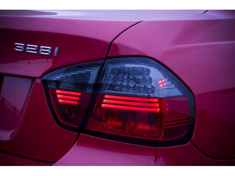SPYDER 5000910 fits BMW E90 3-Series 06-08 4Dr LED Tail Lights Red Smoke
