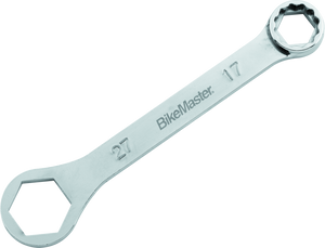BikeMaster 150338 BikeMaster Rider Wrench - 27mm 6-pt x 17mm 12-pt