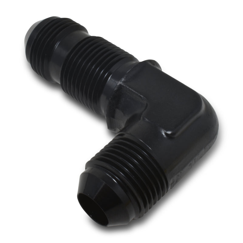 Russell 661253 Performance -6 AN 90 Degree Flare Bulkhead (Black)