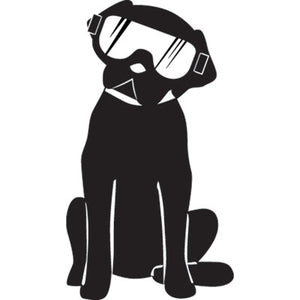 Attack Graphics 161-906-0017 Ride Life Family Window Decal  1.25" x 2.25" Dog Black