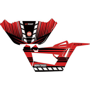 Attack Graphics ARC_U_02_BRUTE_R/B/W BRUTE Complete UTV Graphics Kit Red/Black/White