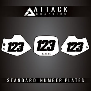 Attack Graphics BB-T2 Number Plate Backgrounds