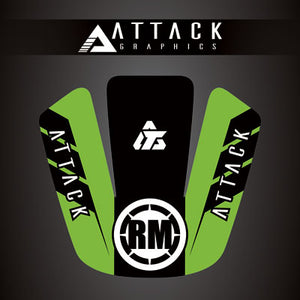 Attack Graphics 207-123-0004 Renegade Front Fender Decal  KX Green