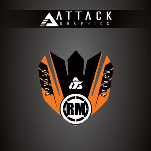 Attack Graphics 207-123-0030 Renegade Front Fender Decal  KTM Orange