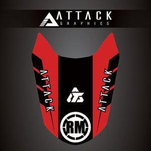 Attack Graphics 207-123-0006 Renegade Front Fender Decal  CR Red