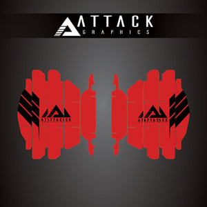 Attack Graphics 207-128-0012 Renegade Radiator Louver Decals  CR Red
