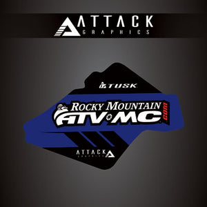 Attack Graphics 207-124-0001 Renegade Radiator Shroud Decal  YZ Blue