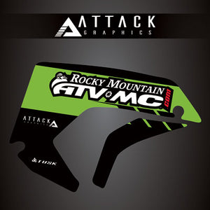 Attack Graphics 207-124-0026 Renegade Radiator Shroud Decal  KX Green