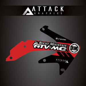 Attack Graphics 207-124-0032 Renegade Radiator Shroud Decal  CR Red