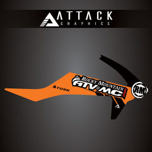 Attack Graphics 207-124-0049 Renegade Radiator Shroud Decal  KTM Orange