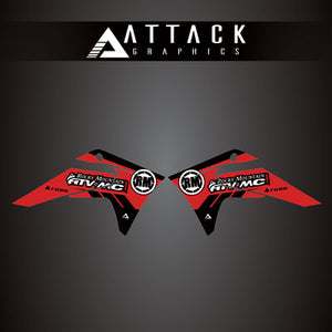 Attack Graphics 207-124-0054 Renegade Radiator Shroud Decal  GasGas Red