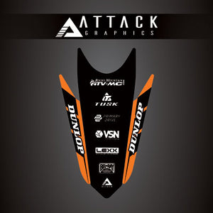 Attack Graphics 207-127-0012 Renegade Rear Fender Decal  KTM Orange
