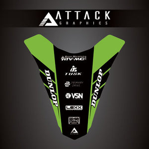 Attack Graphics 207-127-0022 Renegade Rear Fender Decal  KX Green