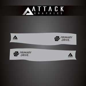 Attack Graphics 207-126-0002 Renegade Swing Arm Decal  Grey