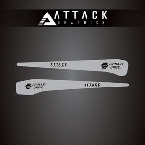 Attack Graphics 207-126-0016 Renegade Swing Arm Decal  Grey