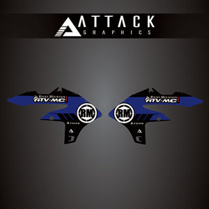 Attack Graphics 207-124-0050 Renegade Radiator Shroud Decal  YZ Blue