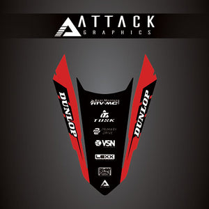 Attack Graphics 207-127-0030 Renegade Rear Fender Decal  GasGas Red