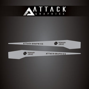 Attack Graphics 207-126-0020 Renegade Swing Arm Decal  Grey