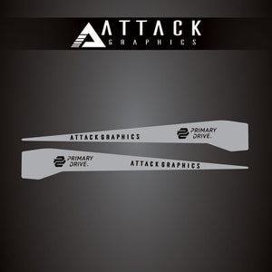 Attack Graphics 207-126-0021 Renegade Swing Arm Decal  Grey
