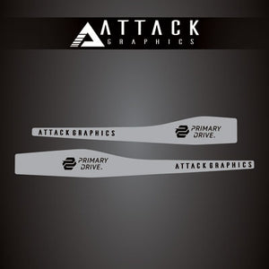 Attack Graphics 207-126-0023 Renegade Swing Arm Decal  Grey