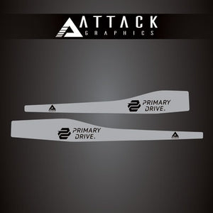 Attack Graphics 207-126-0025 Renegade Swing Arm Decal  Grey