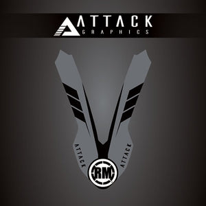 Attack Graphics 207-123-0037 Renegade Front Fender Decal  Dark Grey