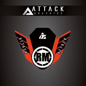Attack Graphics 207-123-0033 Renegade Front Fender Decal  GasGas Red
