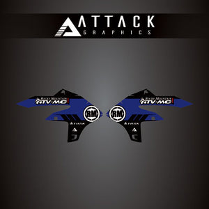 Attack Graphics 207-124-0064 Renegade Radiator Shroud Decal  YZ Blue