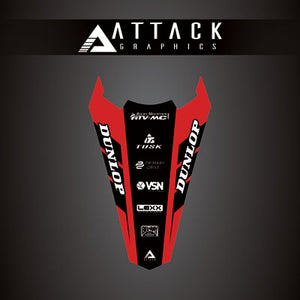 Attack Graphics 207-127-0041 Renegade Rear Fender Decal  Beta Red